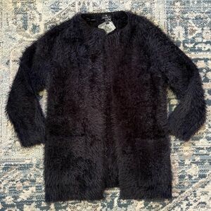 Marble UK Jacquard knit Feather long cardigan